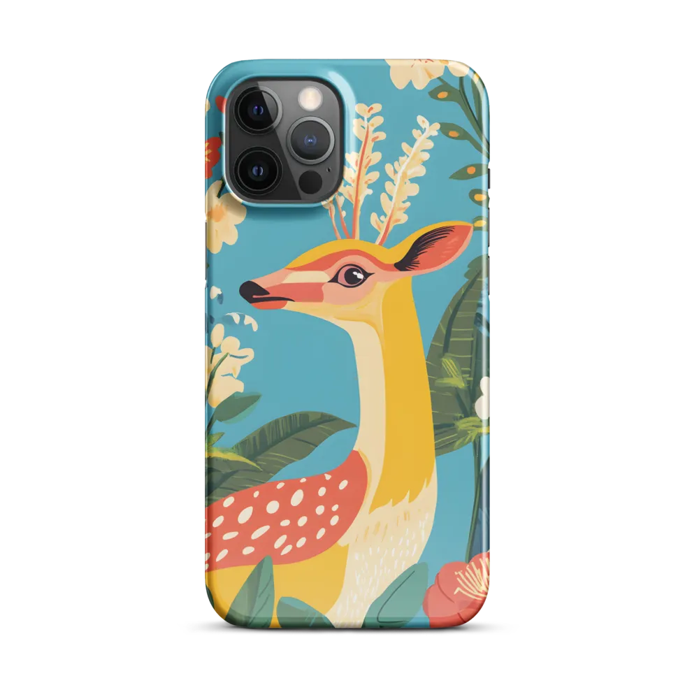 Serene Majesty: A Vibrant Deer Amidst Flora