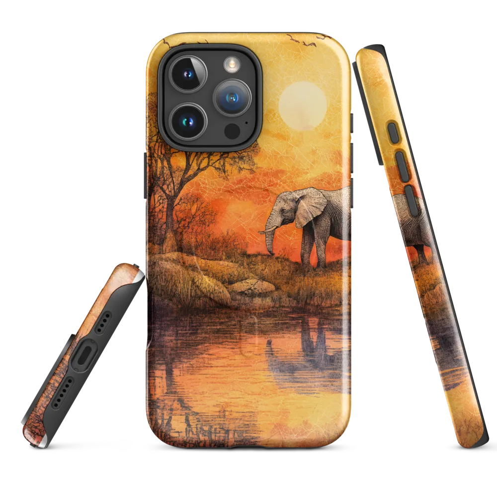 Elephant's Serenity at Dusk