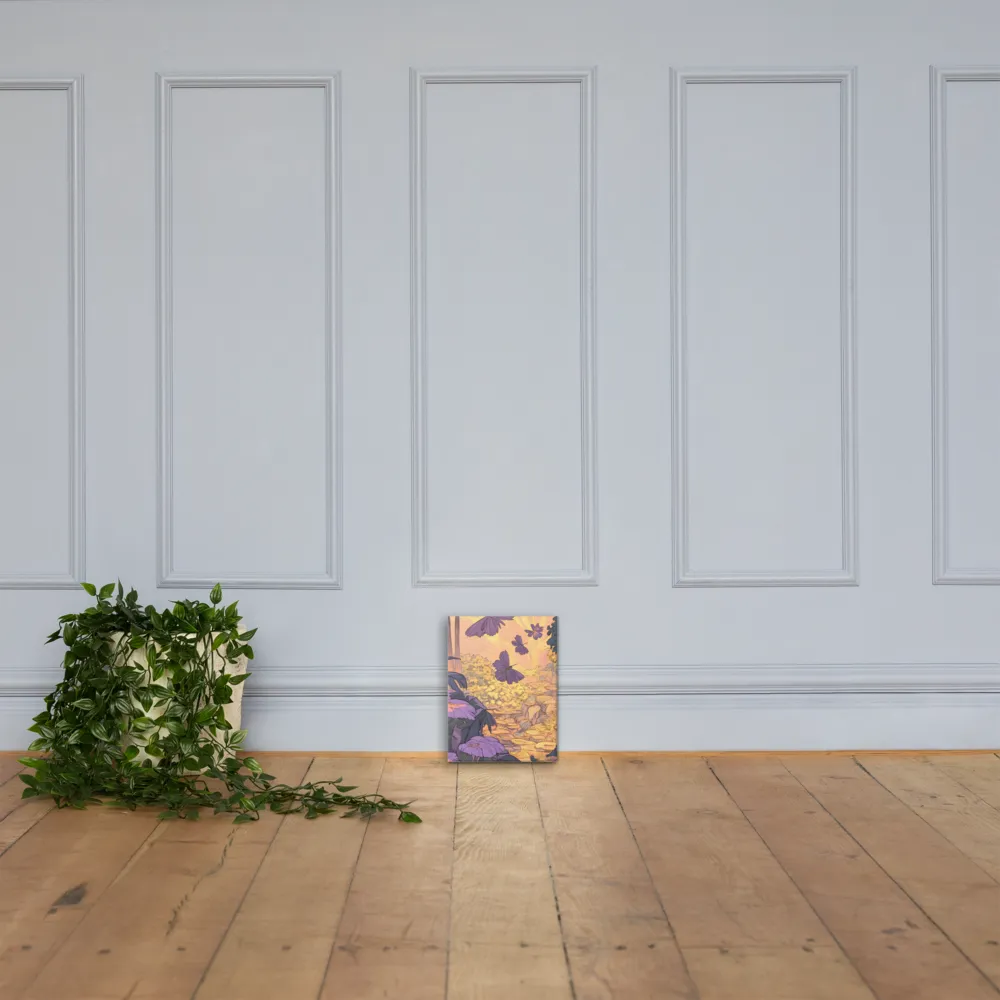 A Serene Dance of Butterflies | Canvas | 12″×16″