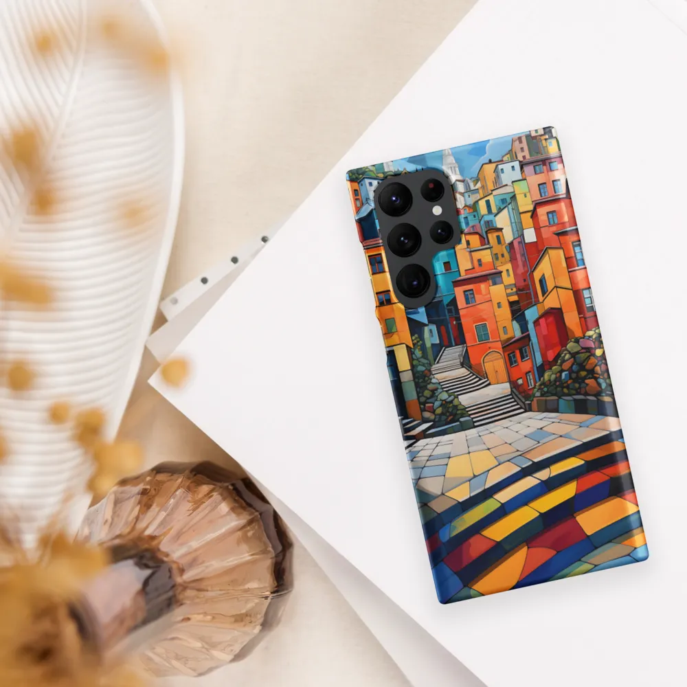 Vibrant Village: A Cubist Journey