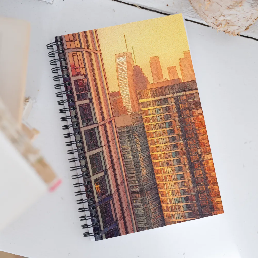 Urban Serenity at Sunset | Spiral Notebook