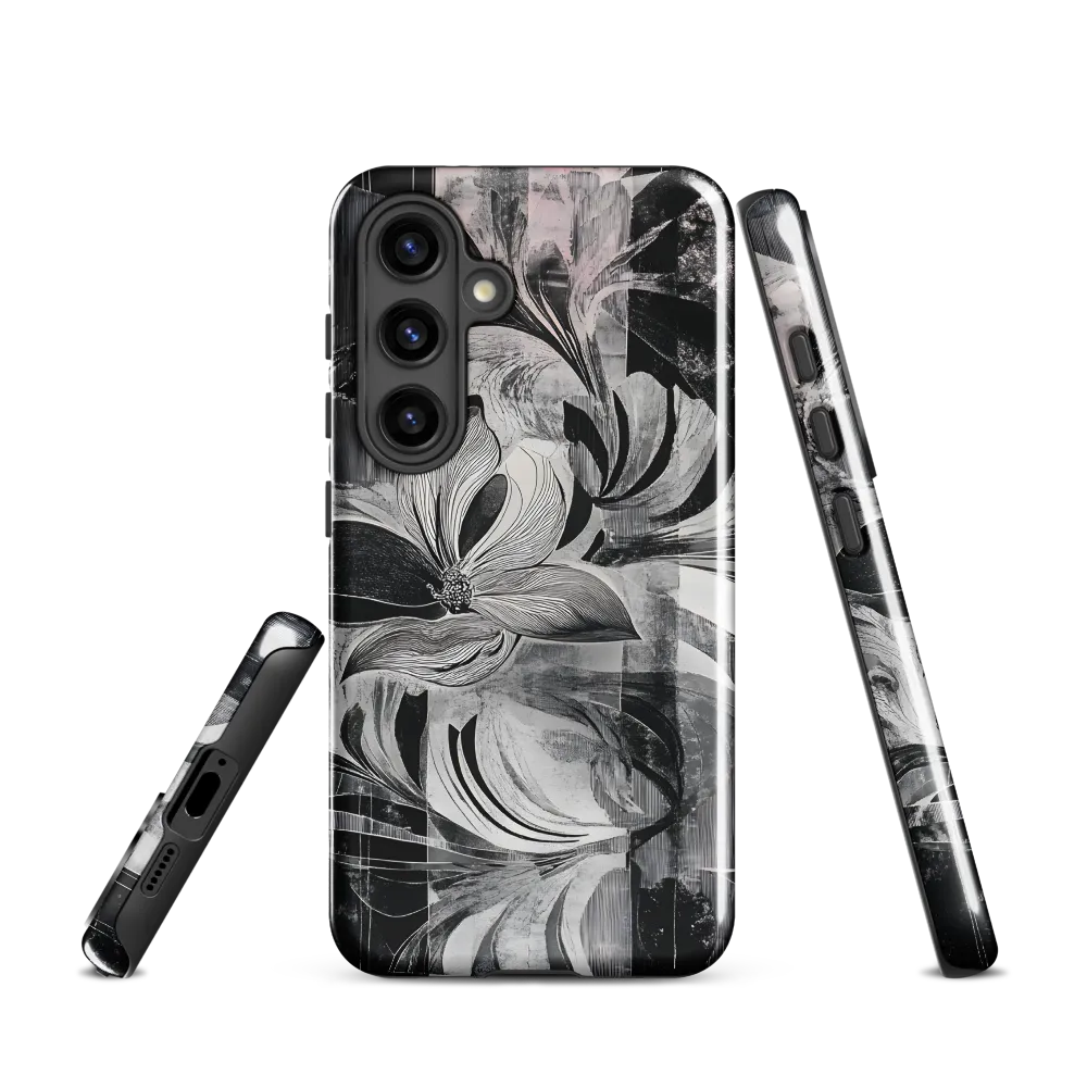 Floral Fusion in Monochrome