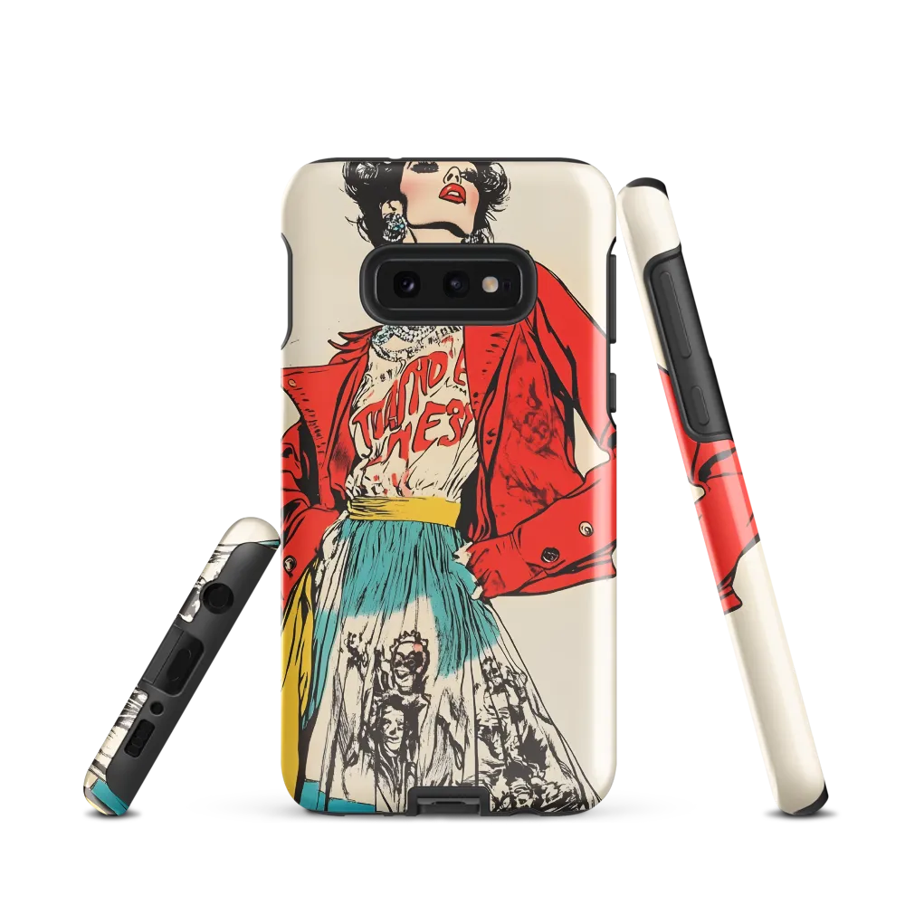 Vibrant Elegance: A Pop Art Fashion Statement