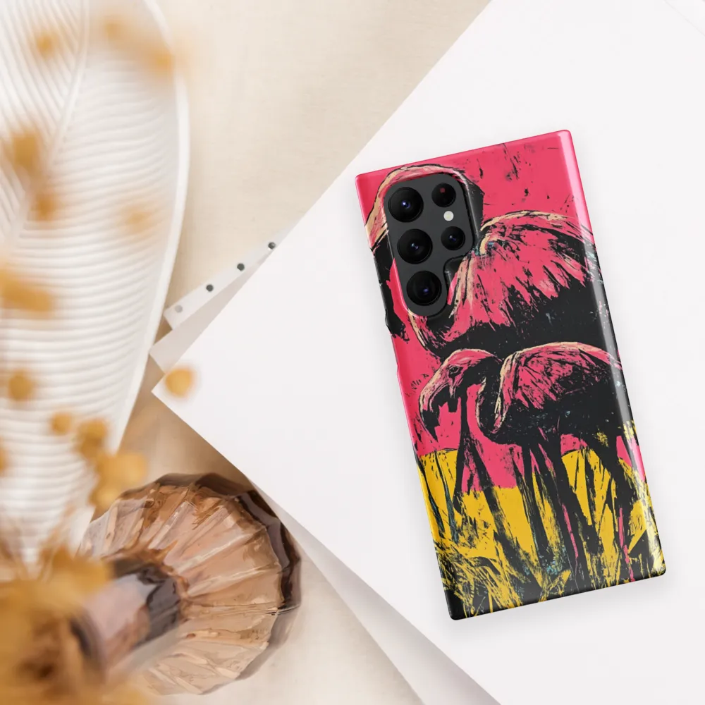 Flamingo Duet: A Pop Art Expression