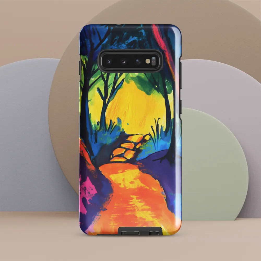 Path Through a Vibrant Forest | Phone Case |  S10 Plus | Tough Case | Glossy