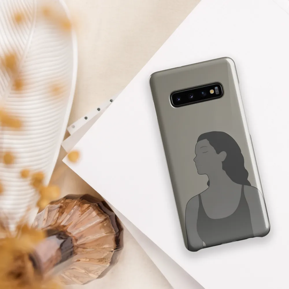 Serenity in Monochrome | Phone Case |  S10 Plus | Snap Case | Glossy