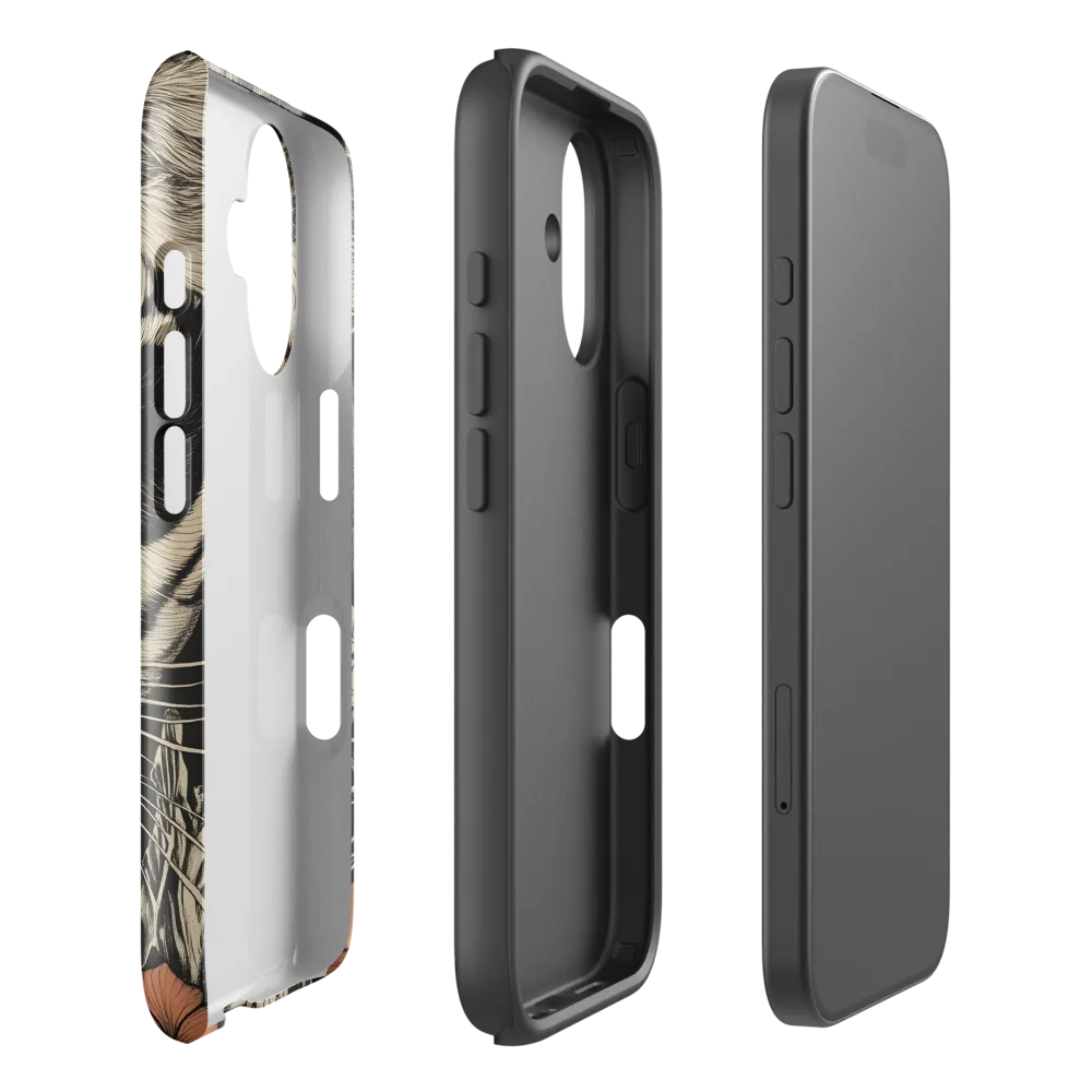 Feline Majesty: The Human-Leopard Connection | Phone Case |  16 | Tough Case | Glossy