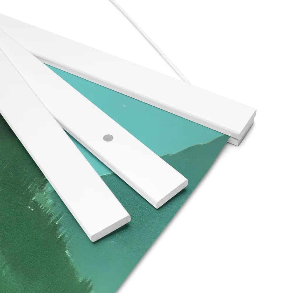Reflections of Tranquility | Poster With White Wood Hanger | 16″×16″