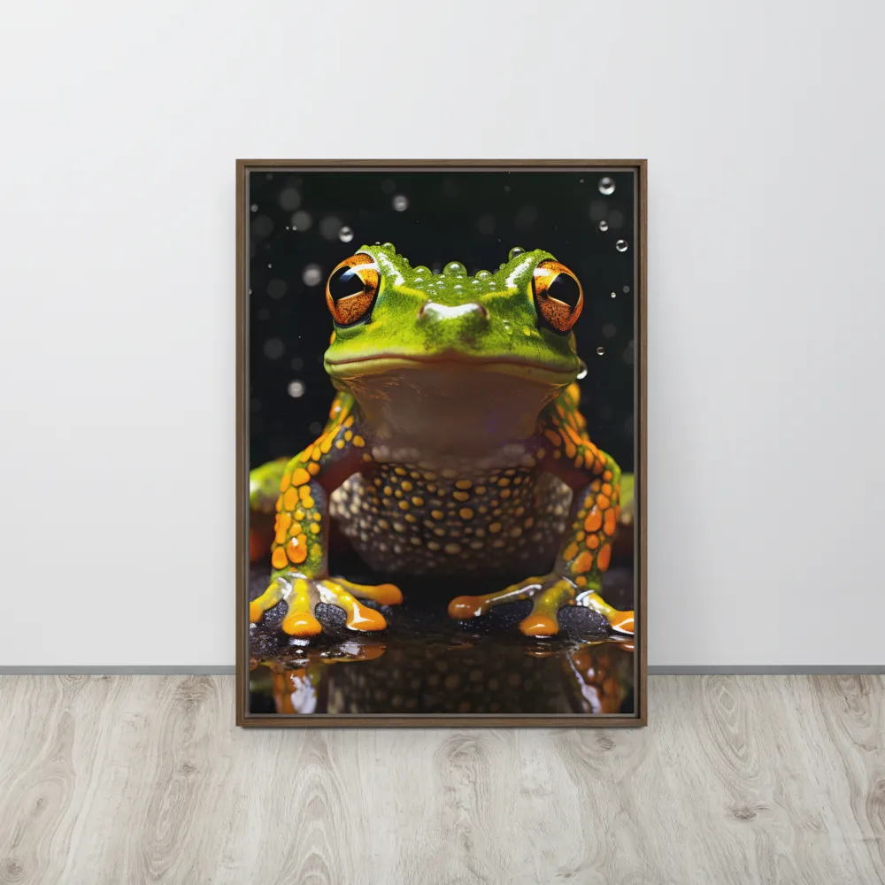 Emerald Elegance: The Frog in Focus