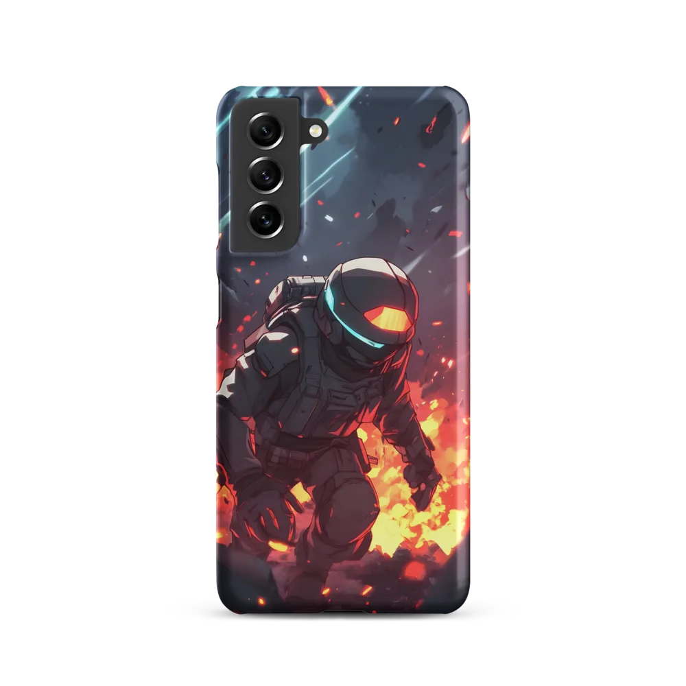 Astronaut Amidst Chaos