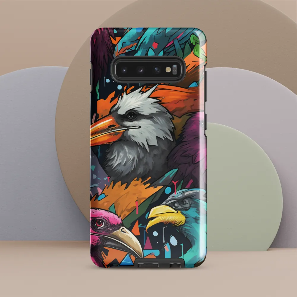 Avian Vortex: A Celebration of Color and Form | Phone Case |  S10 Plus | Tough Case | Glossy