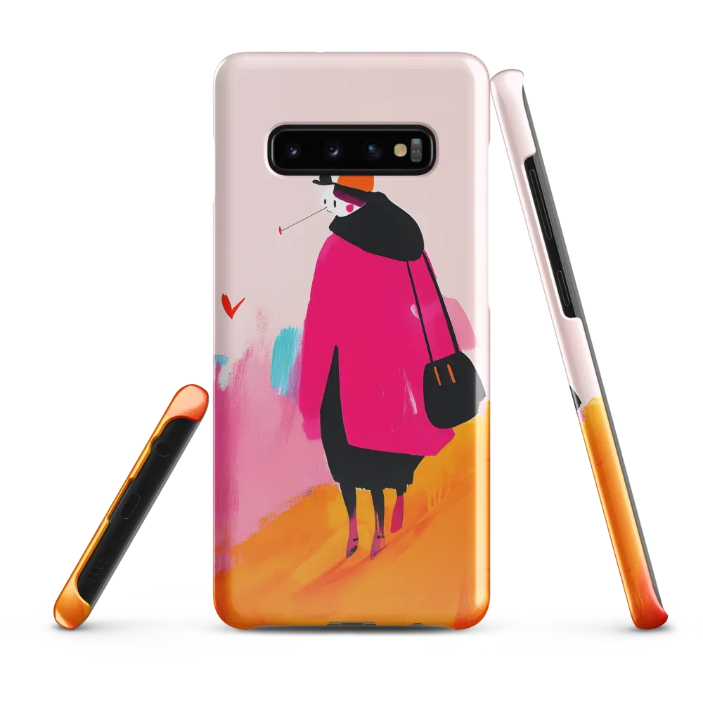 Wanderer in Pink | Phone Case |  S10 Plus | Snap Case | Glossy