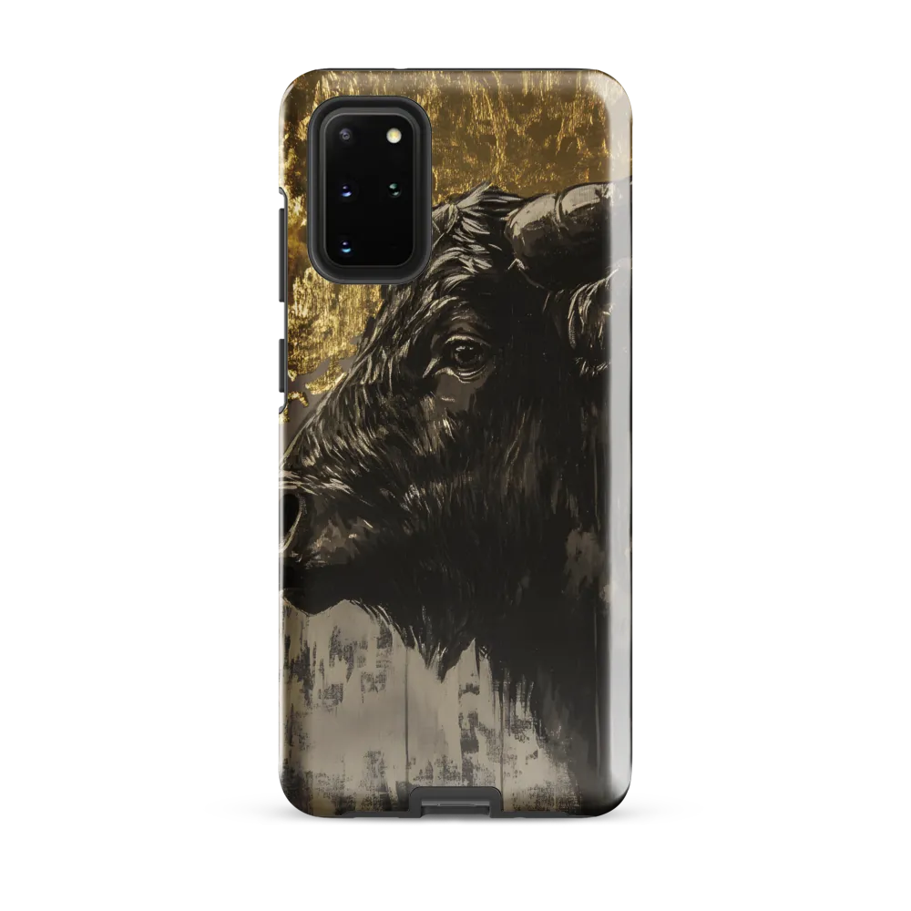 Majestic Bull Against the Golden Horizon