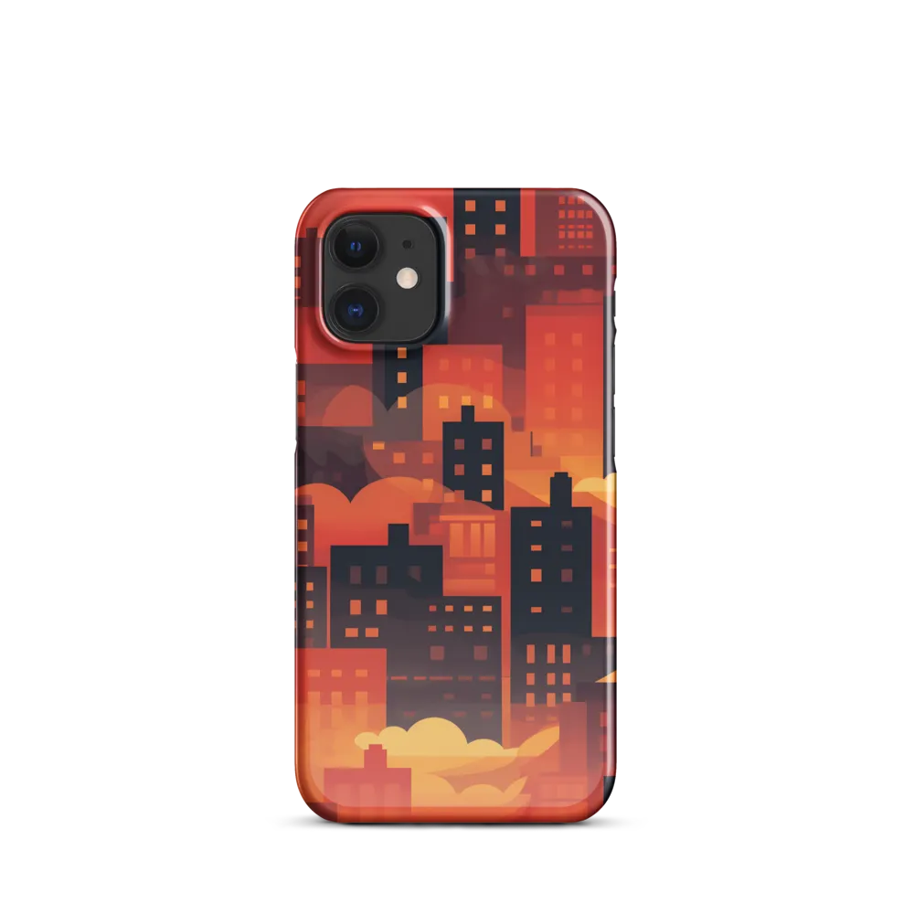 Radiance of the Urban Horizon | Phone Case |  12 Mini | Snap Case | Glossy