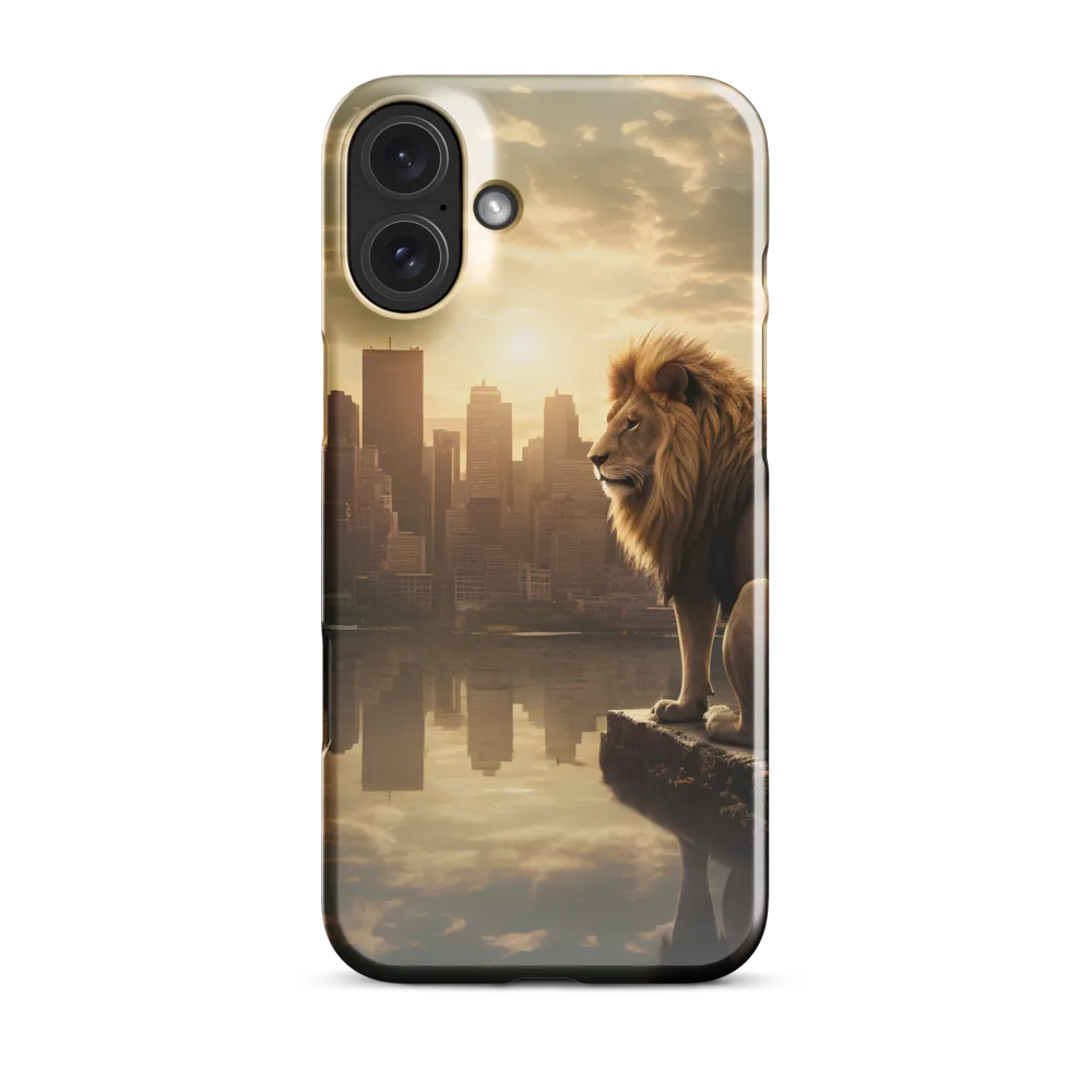 The Lion's Gaze Over the Urban Symphony