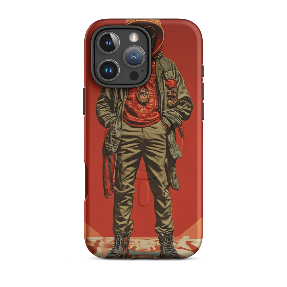 Urban Rebellion: The Skeleton Icon | Phone Case |  16 Pro Max | MagSafe® Tough Case | Matte