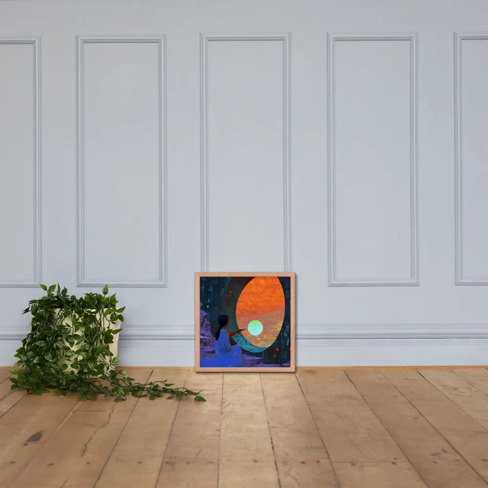 The Portal of Dreams | Poster with Red oak Frame | 16″×16″