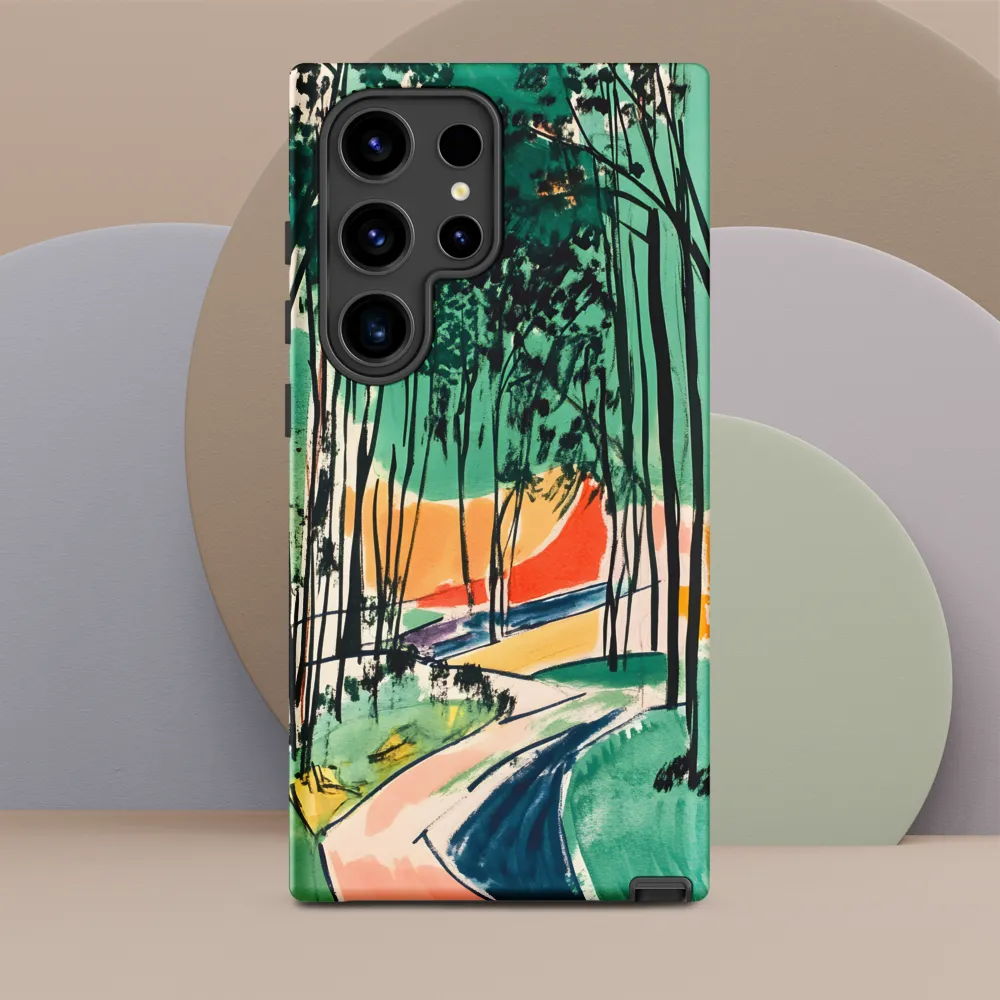 Winding Path Through the Forest | Phone Case |  S24 Ultra | Tough Case | Matte