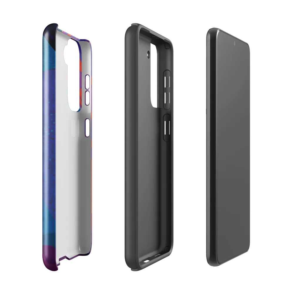 Cyan Profile with Magenta Mosaic