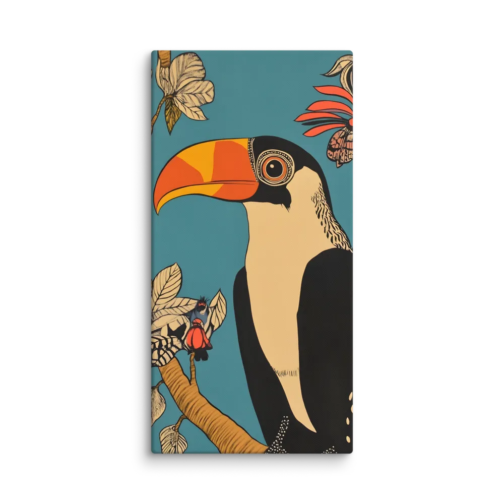 Tropical Majesty: The Toucan at Rest | Canvas | 30″×60″