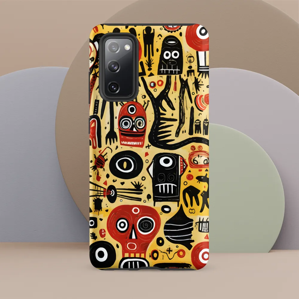 Abstract Encounters: A Dance of Faces and Symbols