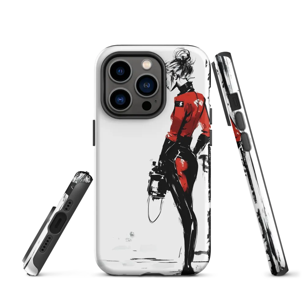 The Edgy Elegance | Phone Case |  14 Pro | Tough Case | Matte