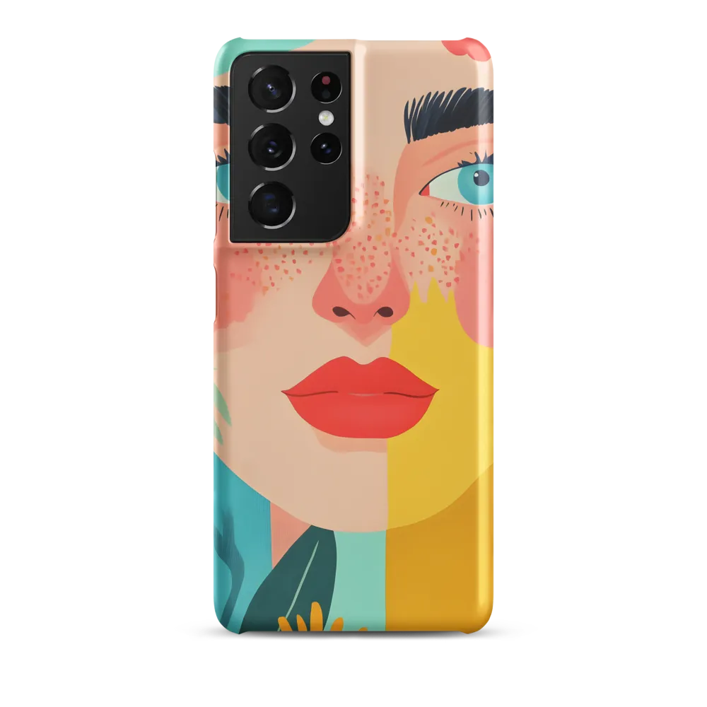 Floral Serenity: A Modern Portrait