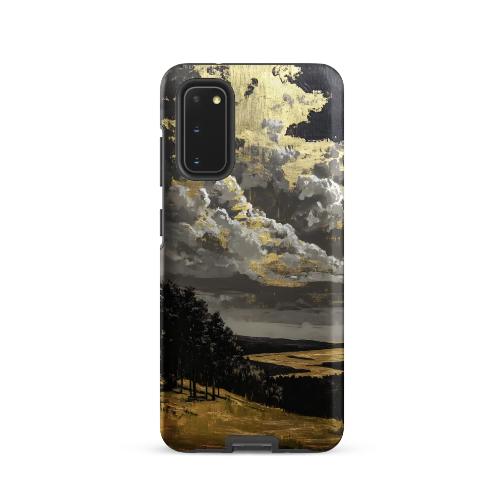 Golden Serenity in a Dramatic Sky