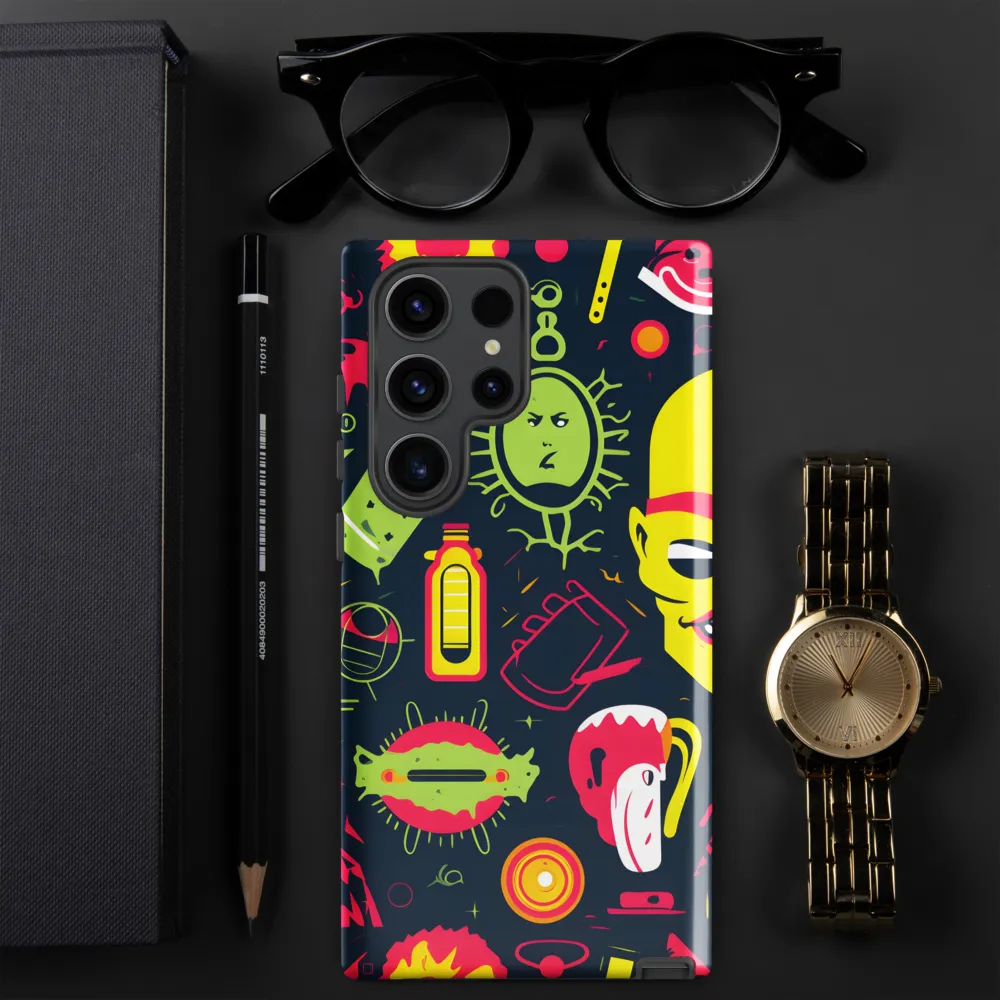 Neon Revelry: A Quirky Exploration of Modern Pop Art