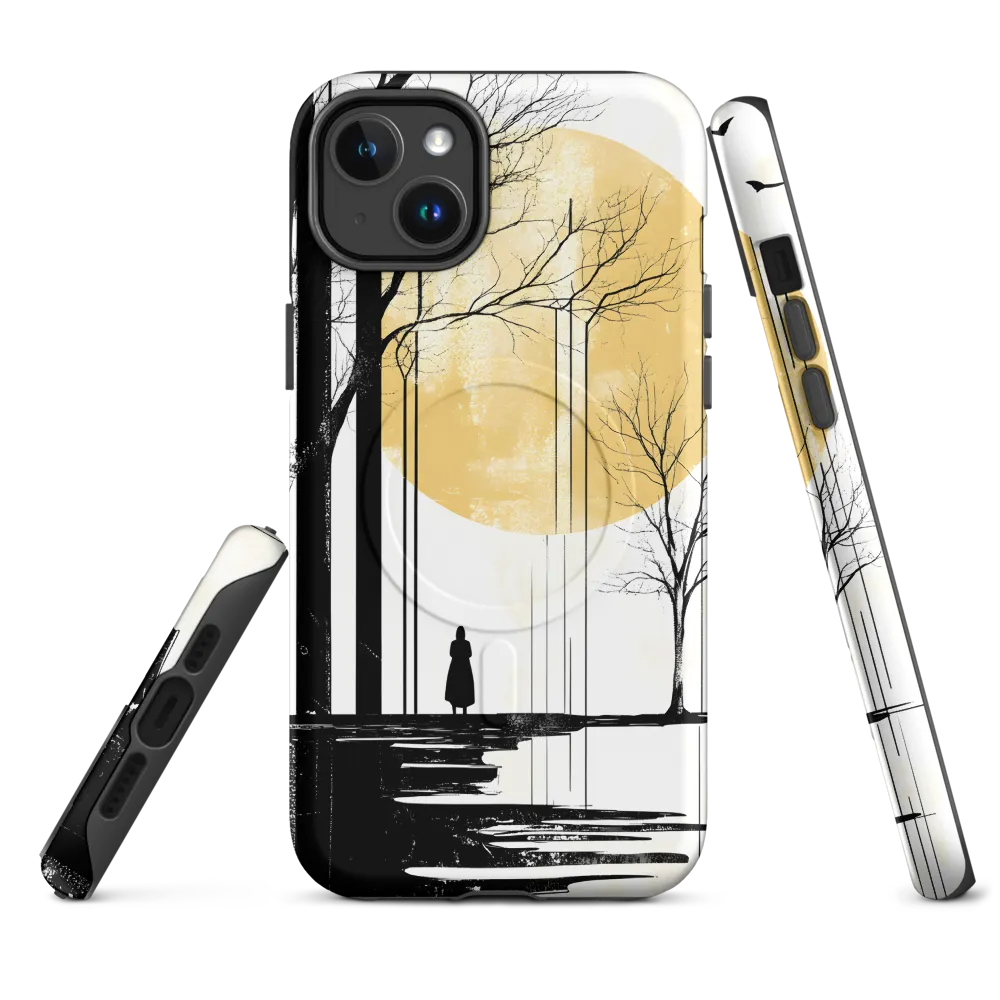 Solitude Under the Yellow Sun | Phone Case |  14 Plus | MagSafe® Tough Case | Matte