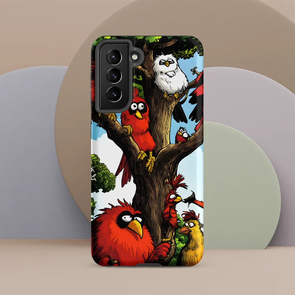 Whimsical Avian Gathering