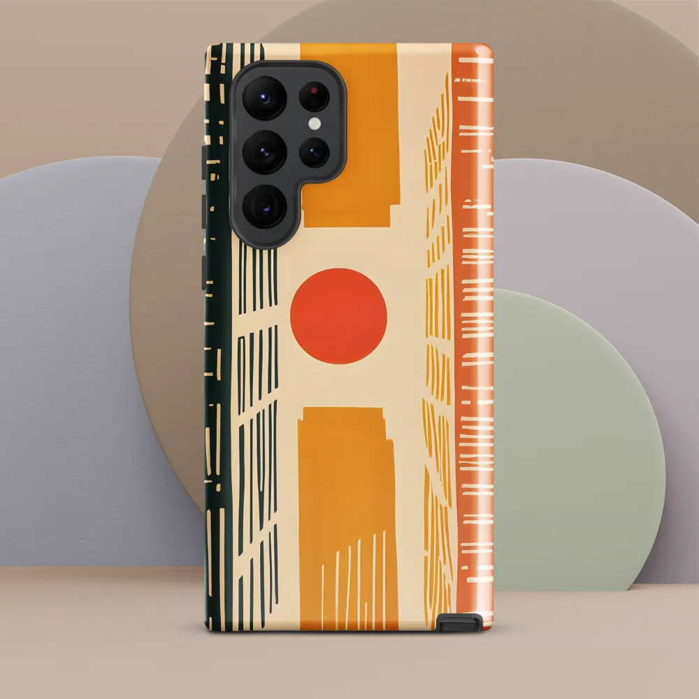 Urban Harmony: A Geometric Sunrise
