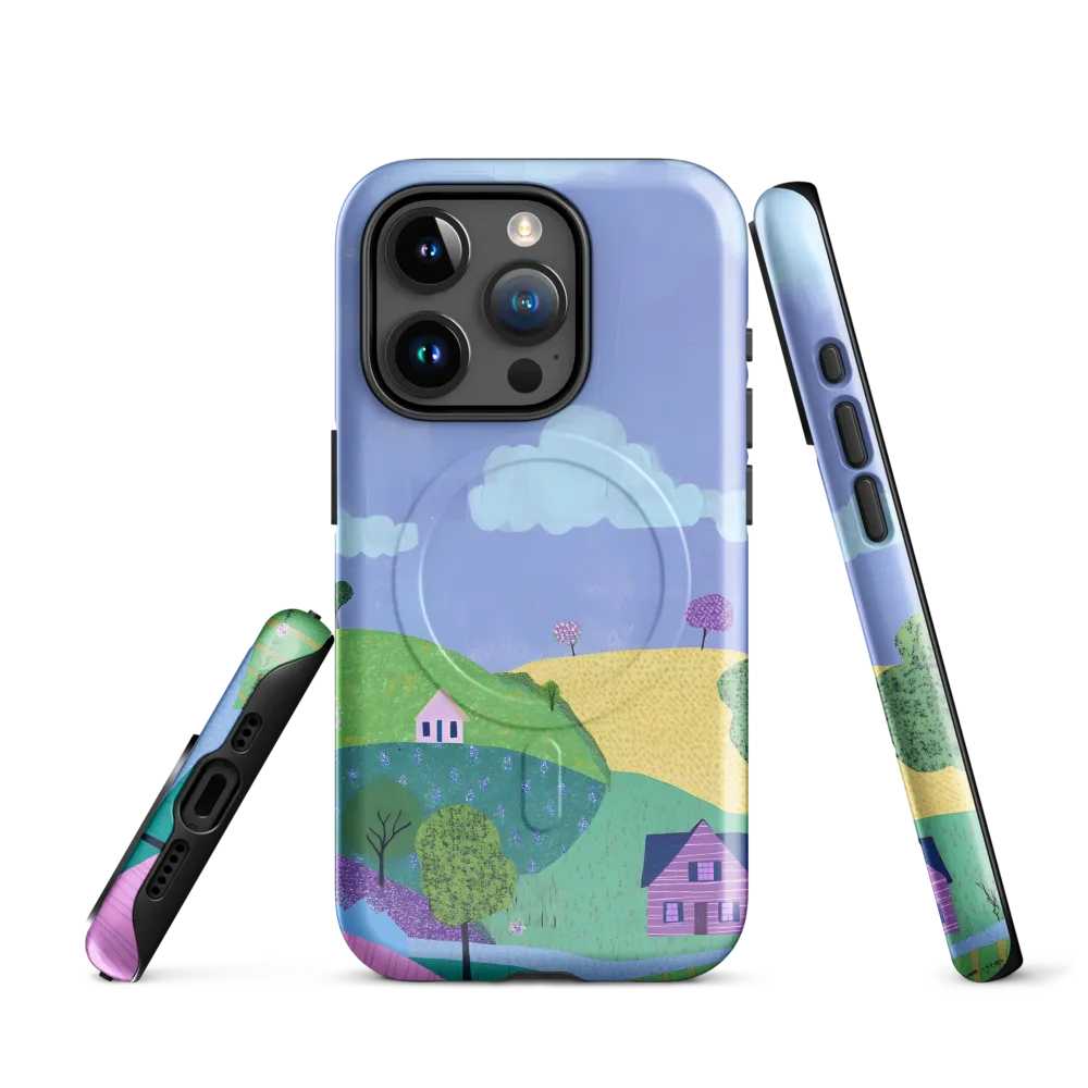 Whimsical Hills and Quaint Homes | Phone Case |  15 Pro | MagSafe® Tough Case | Glossy