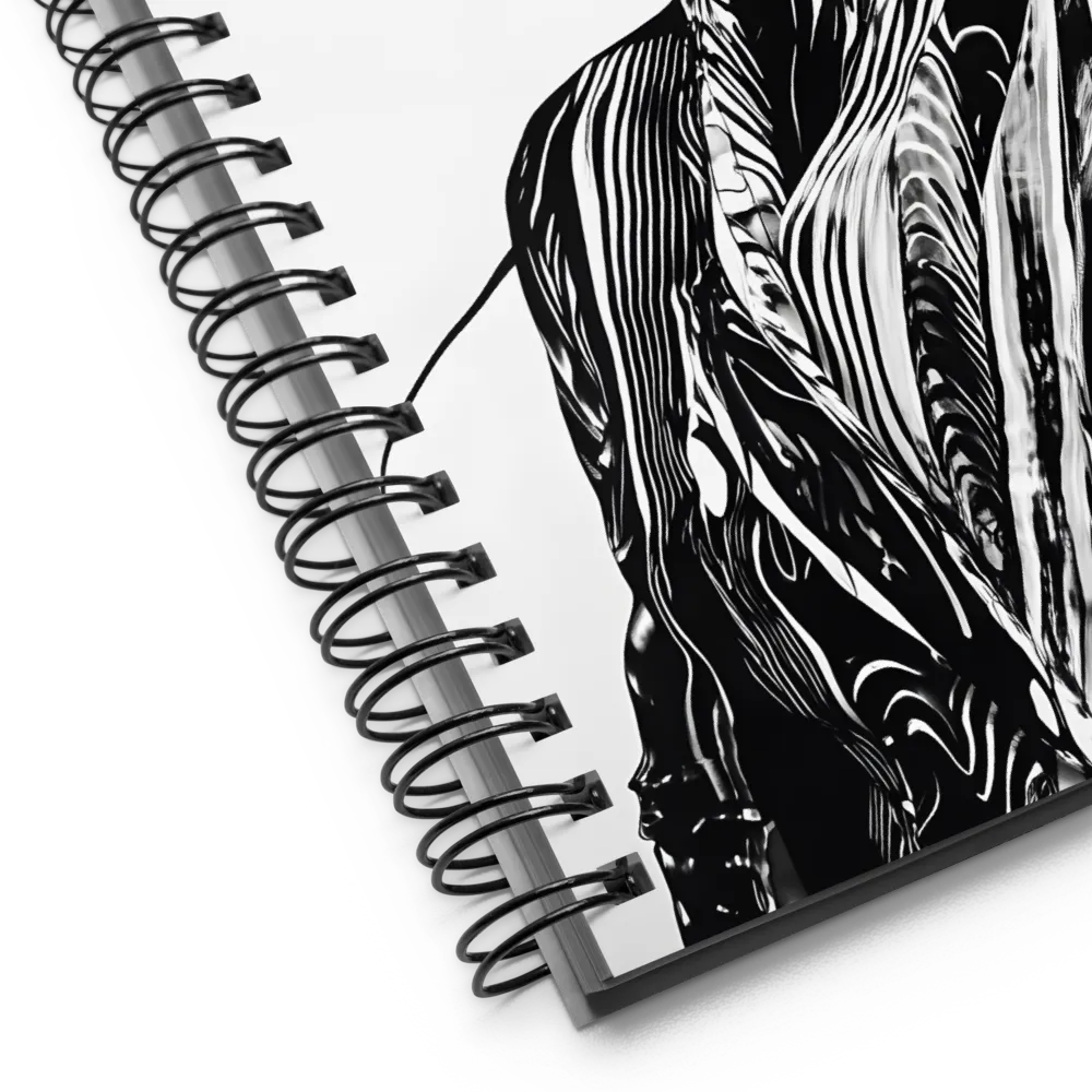 Elegance in Black and White | Spiral Notebook