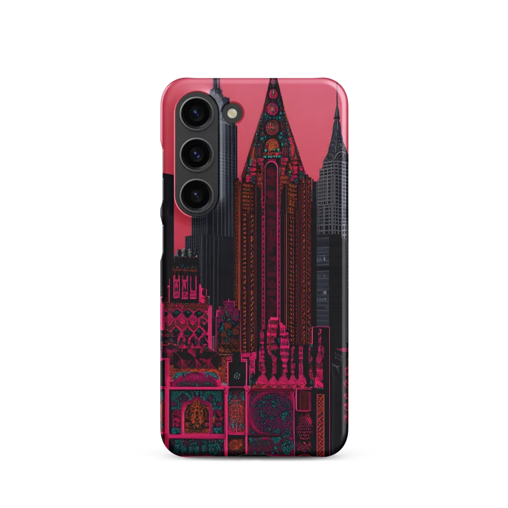 Urban Vibrance: A Digital Exploration of Skyscrapers | Phone Case |  S23 | Snap Case | Matte