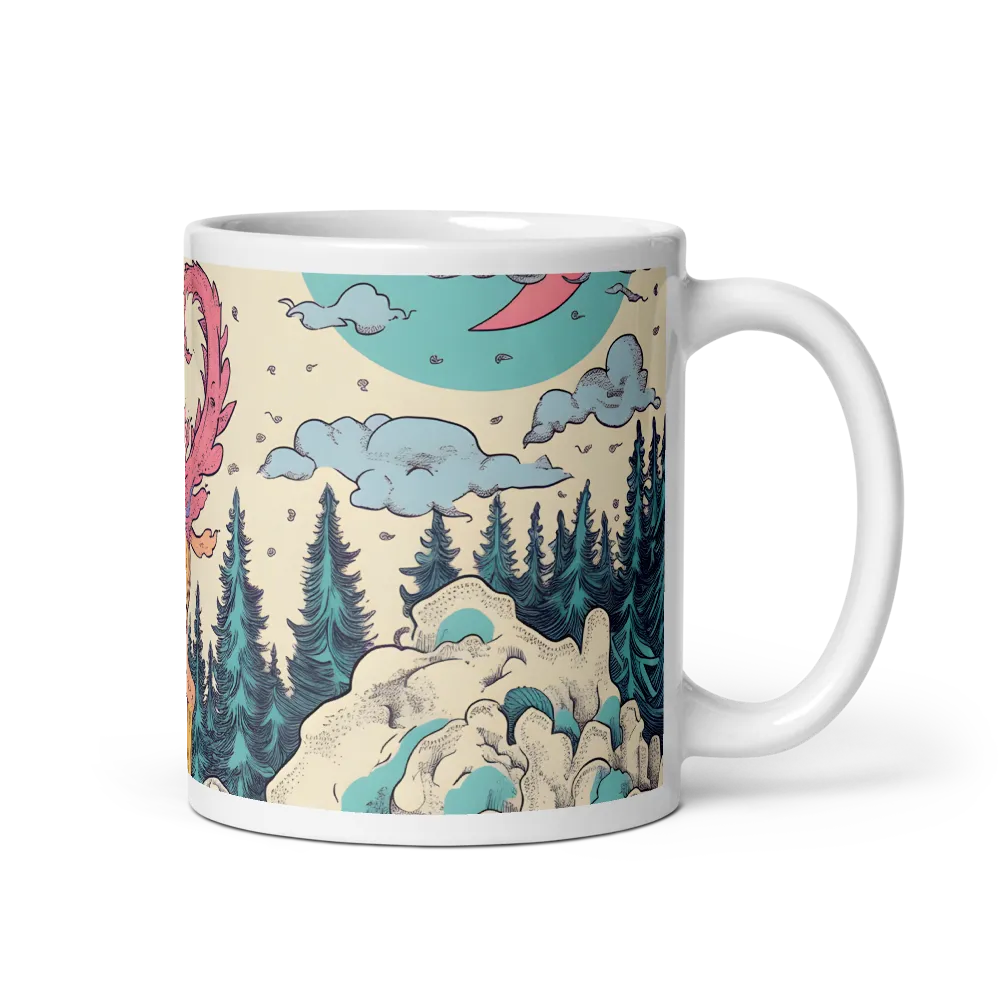 The Whimsical Beast | Mug with White inside | 11 oz