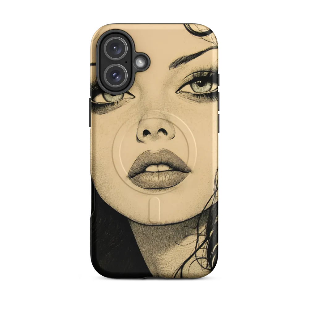Enigmatic Gaze | Phone Case |  16 Plus | MagSafe® Tough Case | Matte