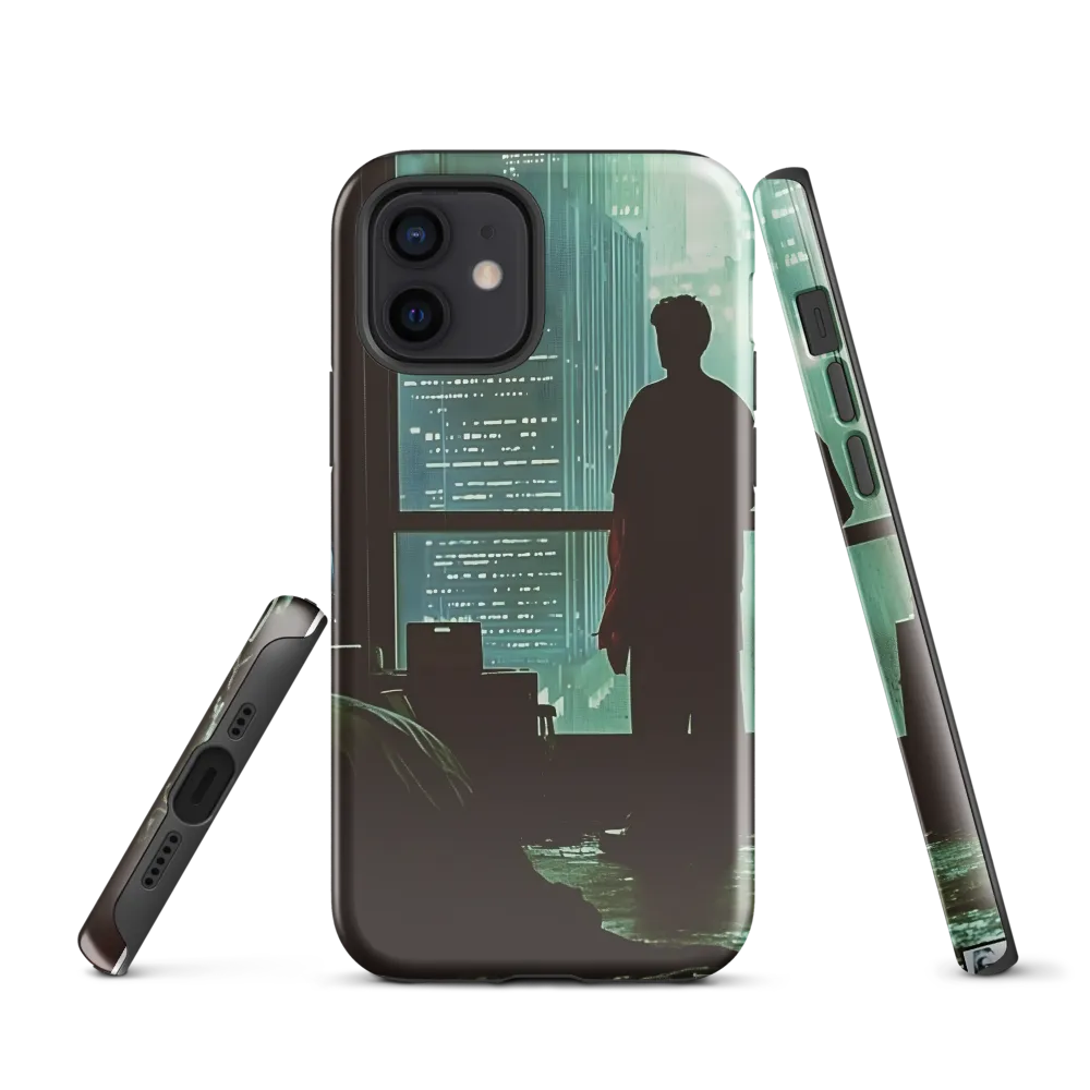 Silent Contemplation in a Futuristic Dystopia
