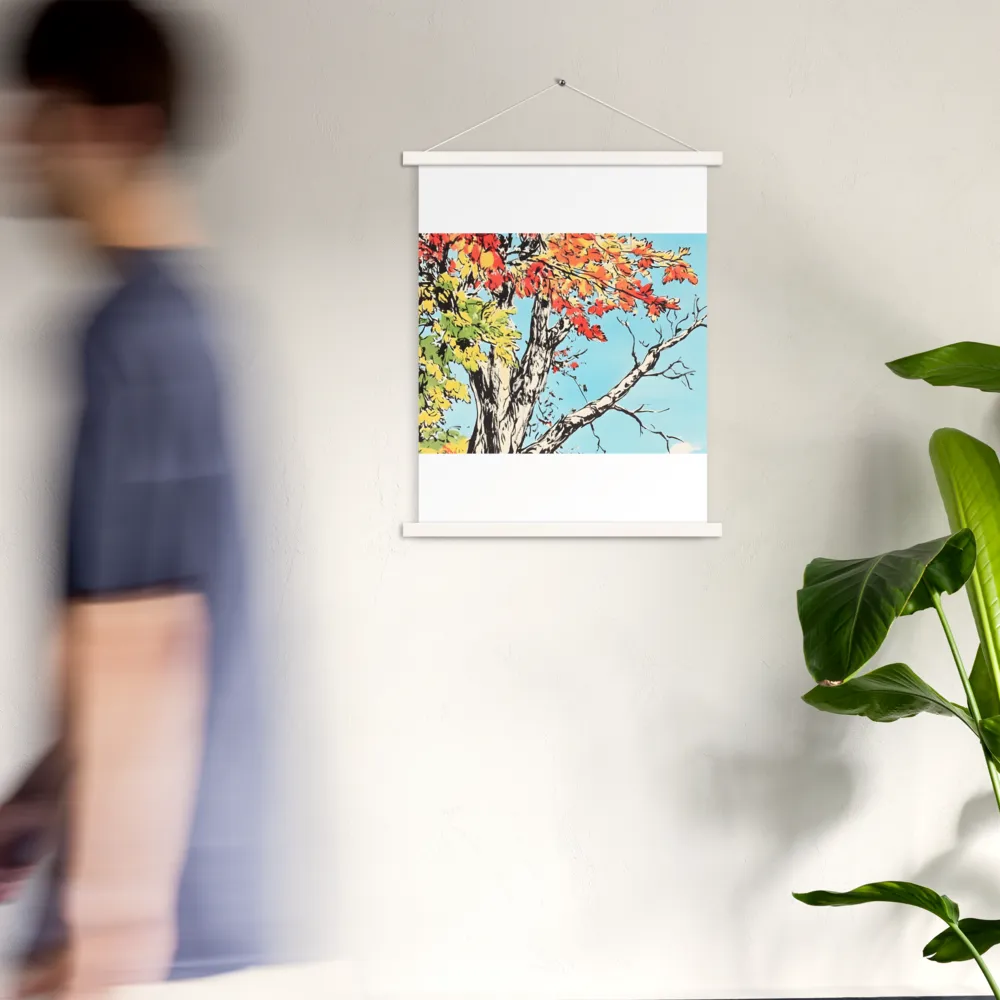 Autumn's Embrace | Poster With White Wood Hanger | 18″×24″