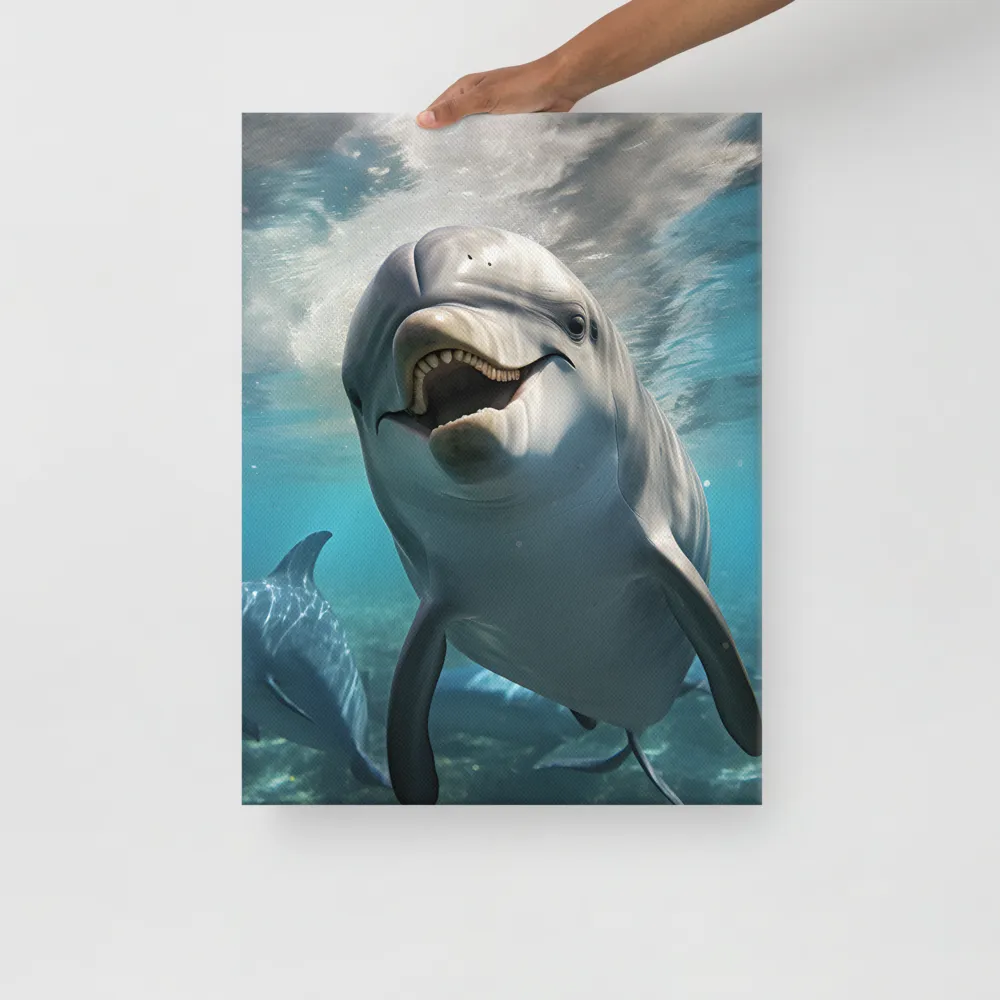 Beneath the Waves: A Dolphin's Dance