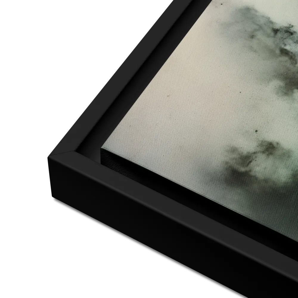 Clouded Thoughts | Canvas with Black Frame | 16″×16″