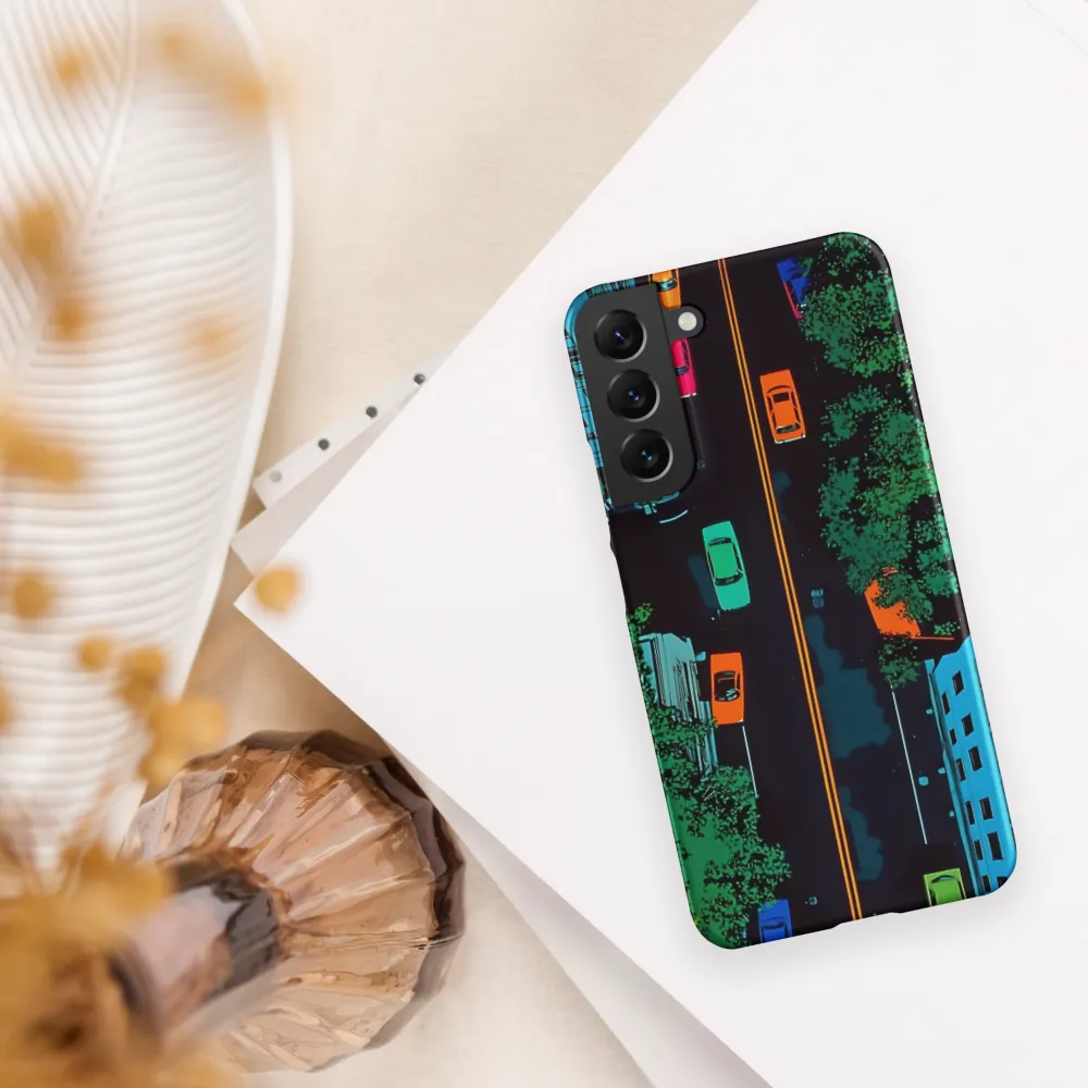 Urban Pulse: A Colorful Intersection