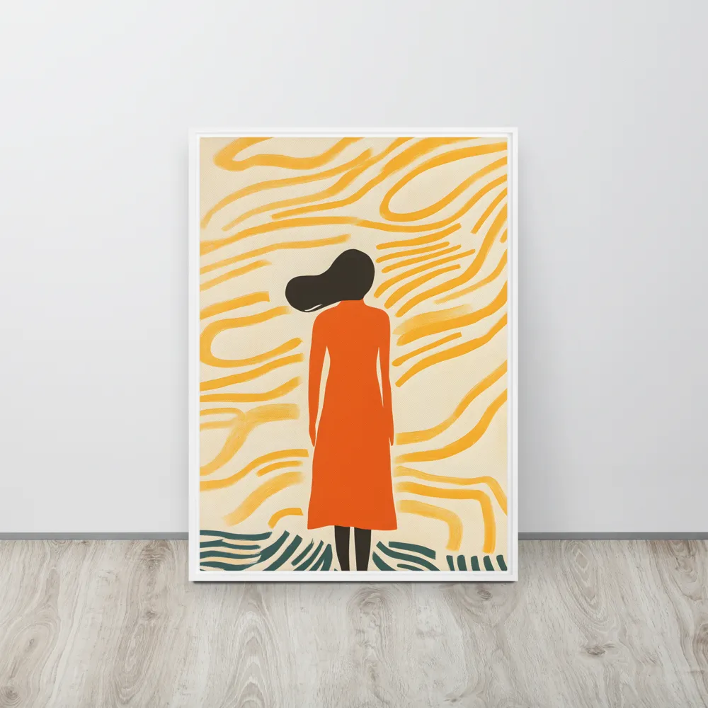 Connection to Serenity | Canvas with White Frame | 20″×28″
