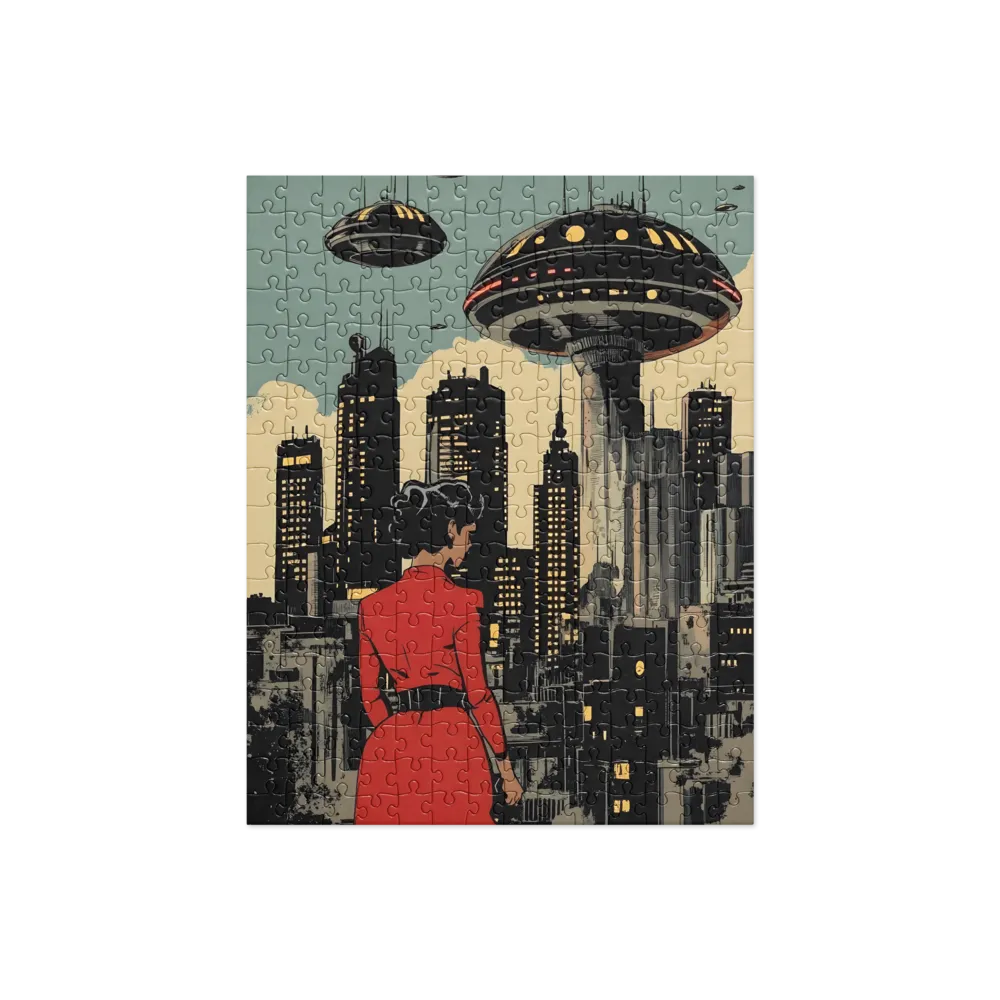 Envisioning Tomorrow: A Retro Futuristic Landscape | Jigsaw Puzzle | 252/520 pieces