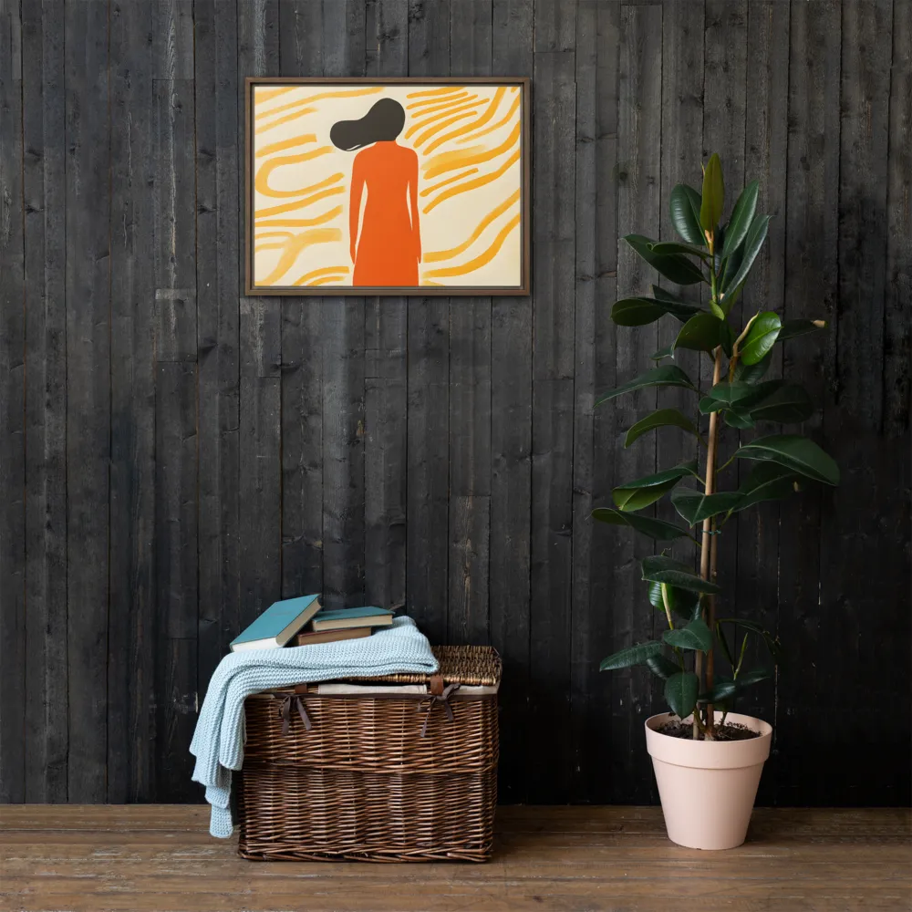 Connection to Serenity | Canvas with Brown Frame | 18″×24″