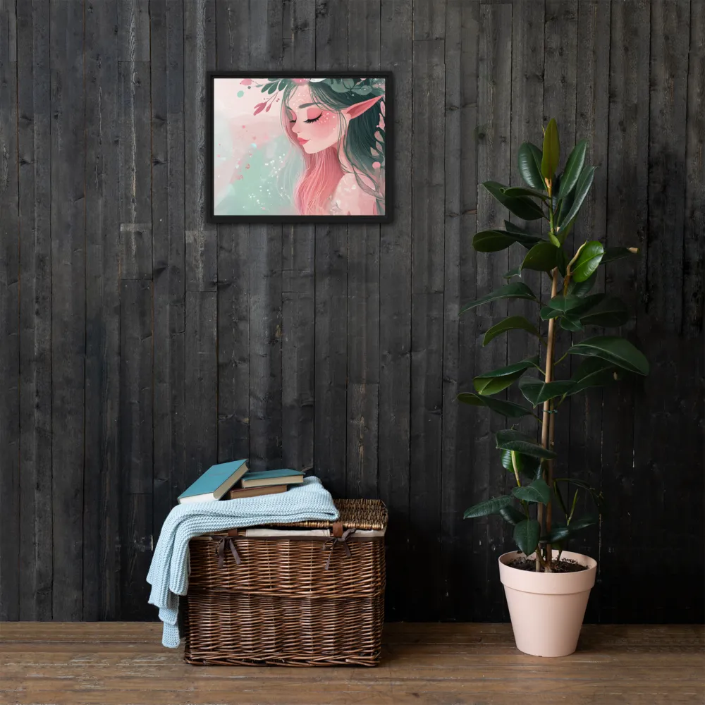 Whispers of Nature | Canvas with Black Frame | 16″×20″