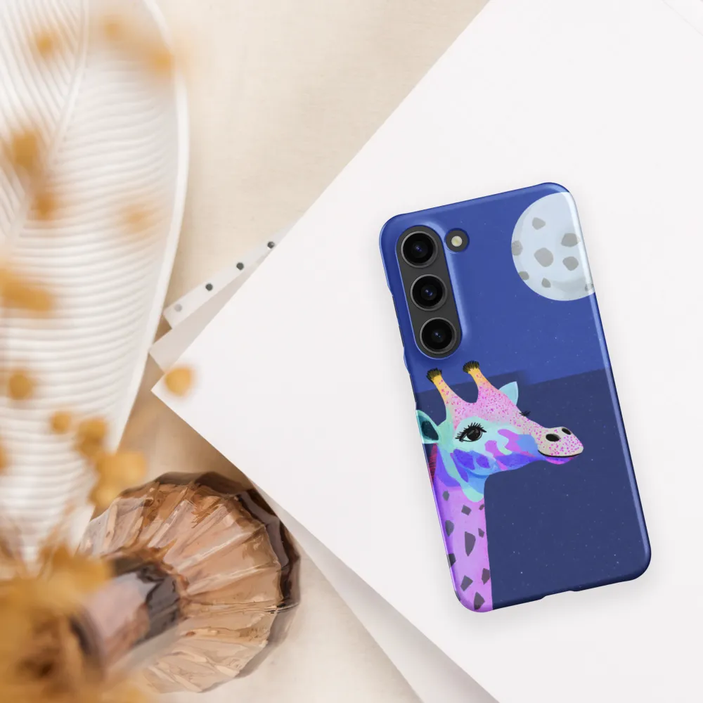 Whimsical Giraffe Under the Stars
