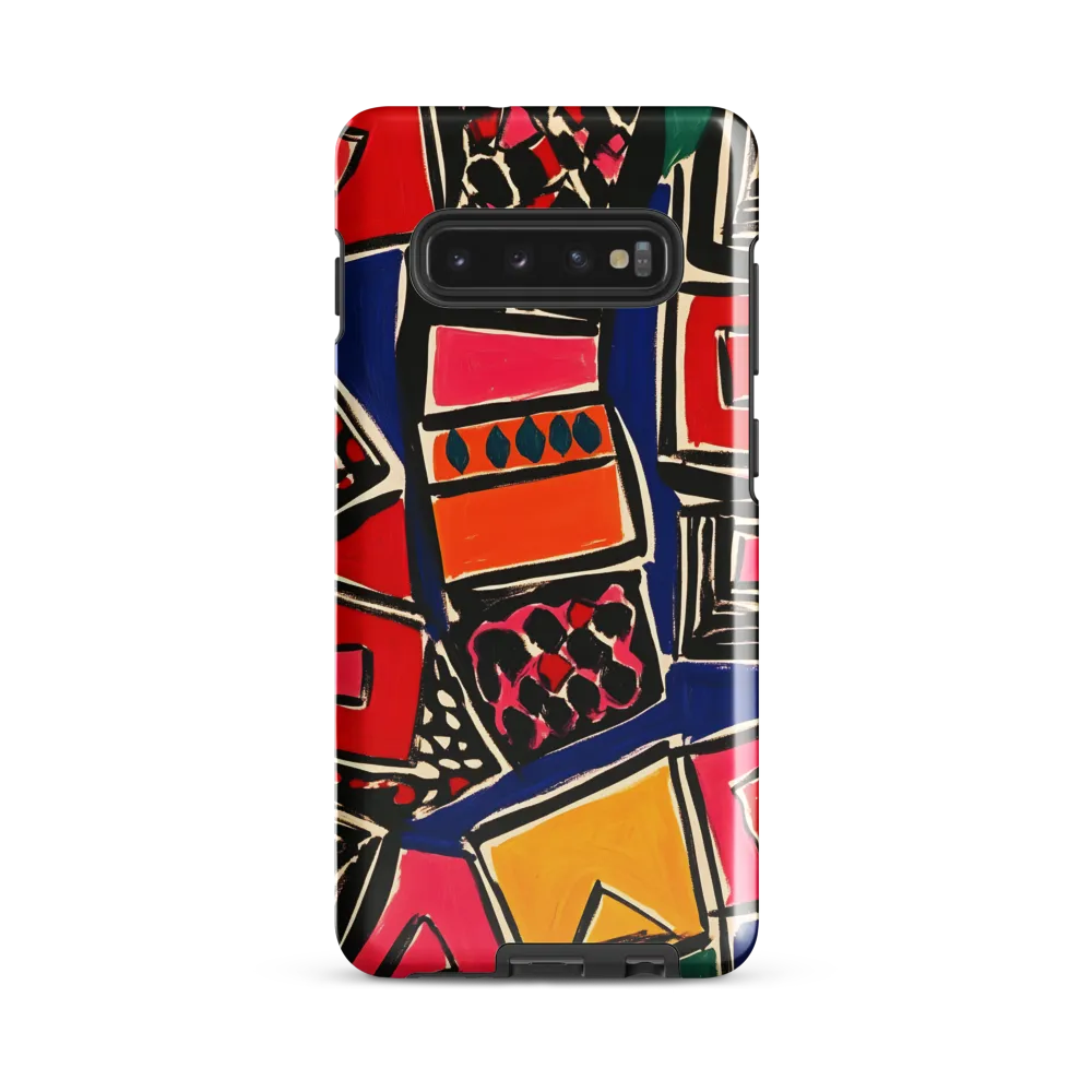 Dynamic Geometric Harmony | Phone Case |  S10 Plus | Tough Case | Glossy