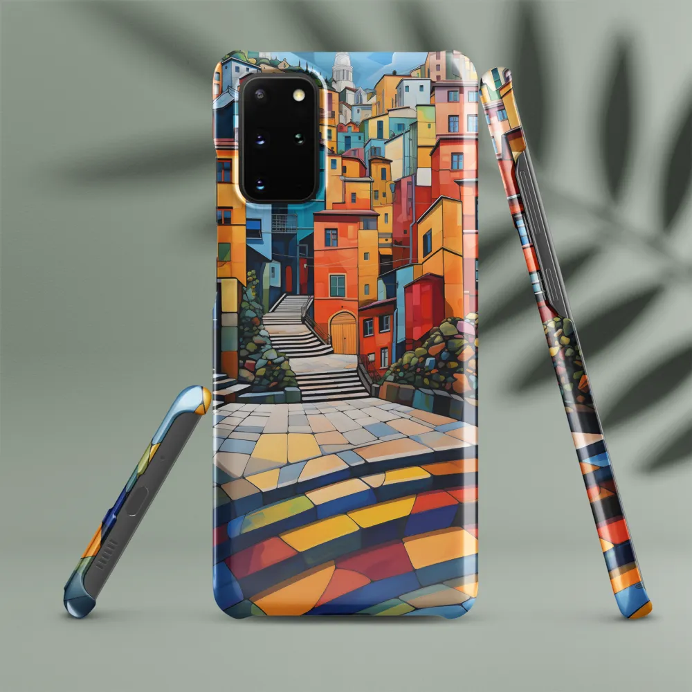 Vibrant Village: A Cubist Journey