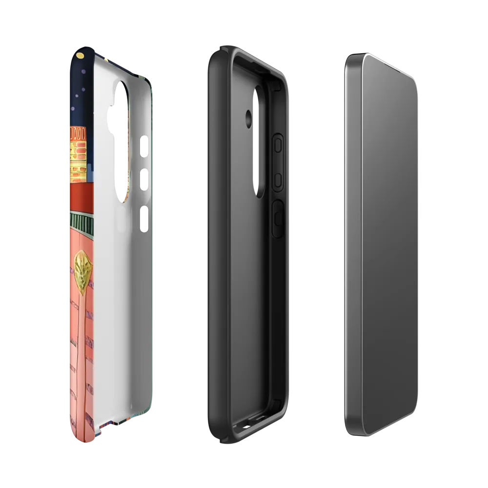 Urban Dreamscape: A Pop Art Night | Phone Case |  S24 | Tough Case | Matte